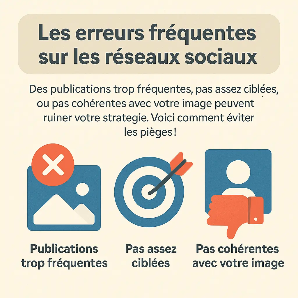 Erreurs sur les réseaux sociaux